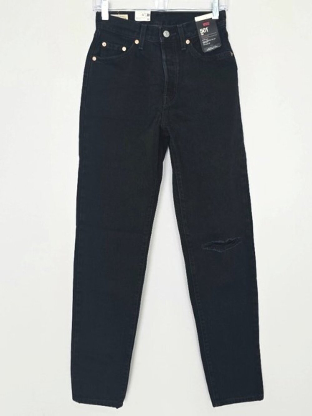 Levi’s 501 '81 Premium Mom Jeans 25 Black DistressedvNWT
